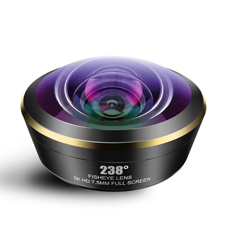 عدسة كاميرا الهاتف فيش آي